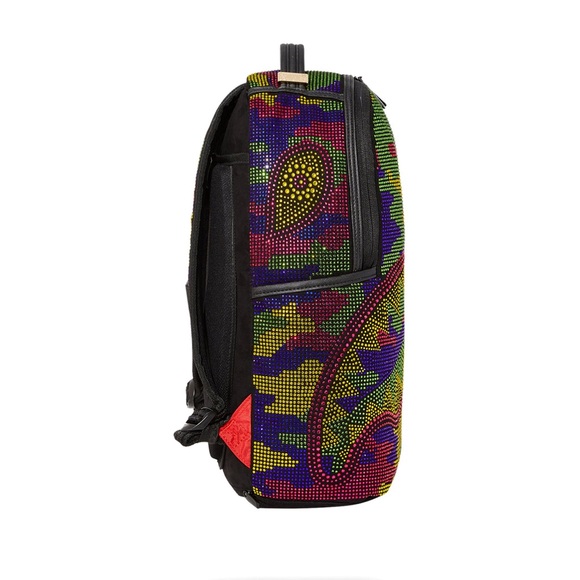Sprayground Embellished Backpack - Trippy Trinity Camo Crystal - Picture 3 of 8